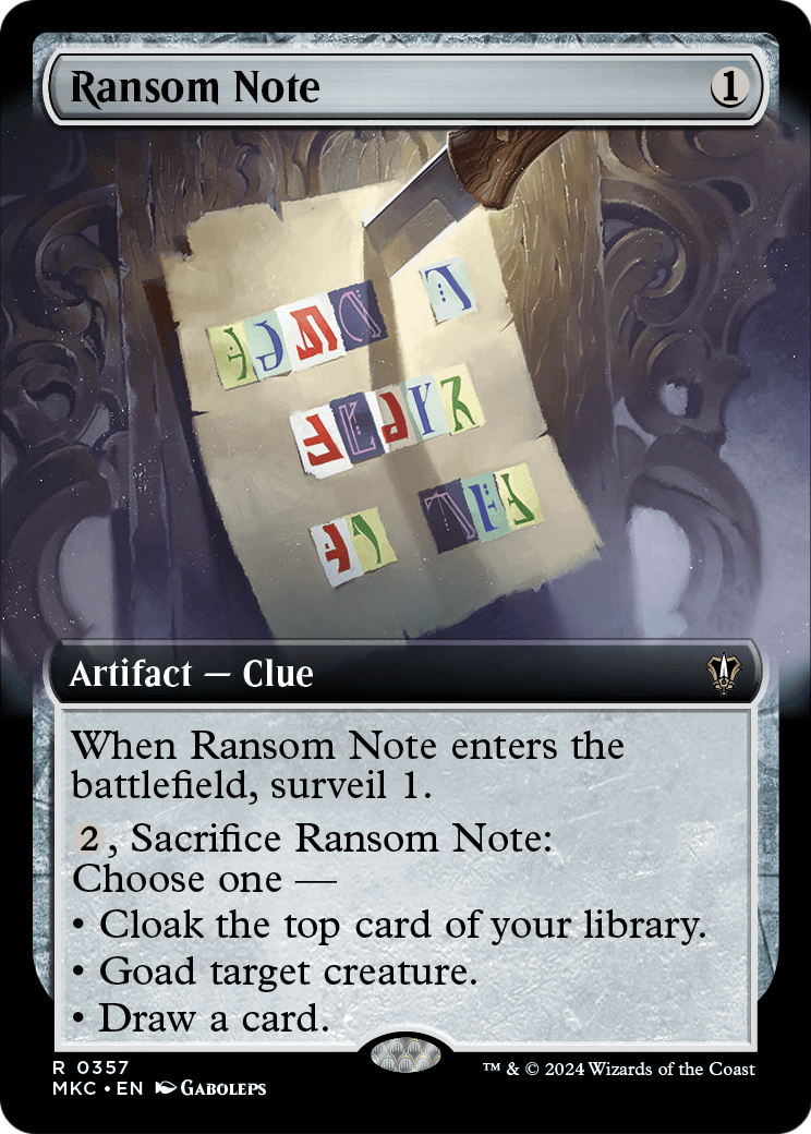 Ransom Note (MKC) #357 [EN/N]