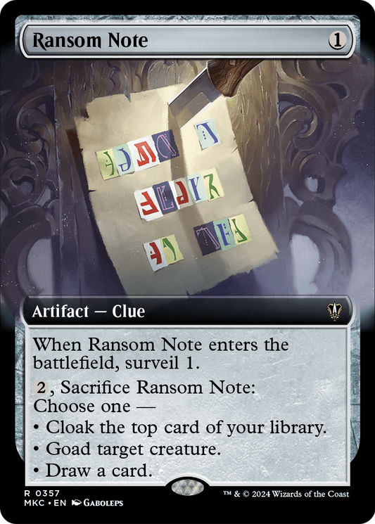 Ransom Note (MKC) #357 [EN/N]