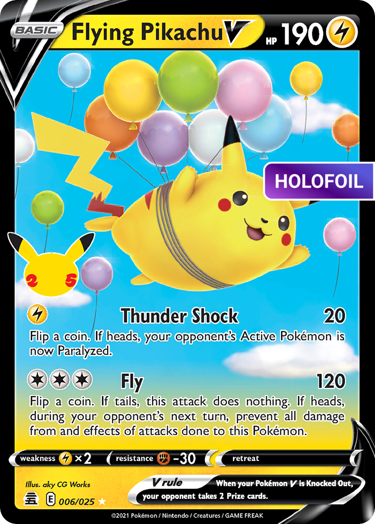 Flying Pikachu V (CEL) #006 [EN/H] s/o