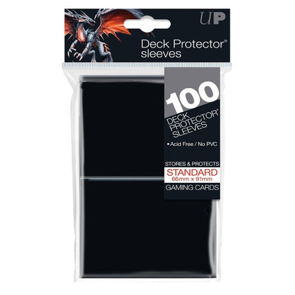 Ultra Pro Sleeves: Black - Standard Size PRO-Gloss (100)