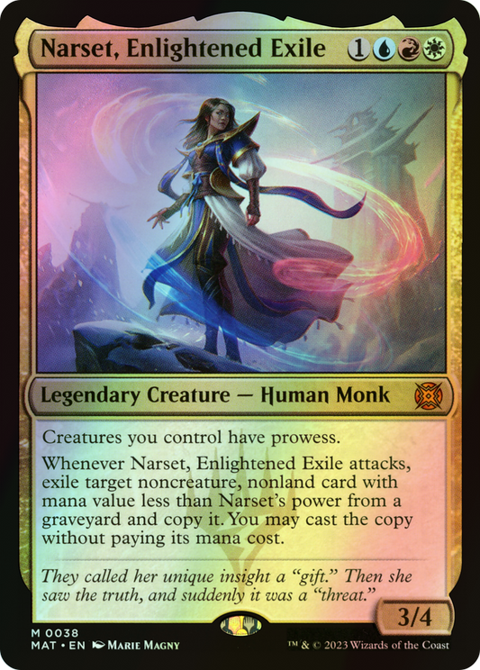 Narset, Enlightened Exile (MAT) #38 [EN/F] s/o