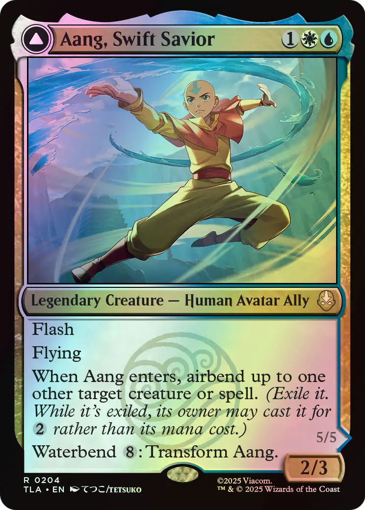 Aang, Swift Savior // Aang and La, Ocean's Fury (TLA) #204 [EN/F] s/o