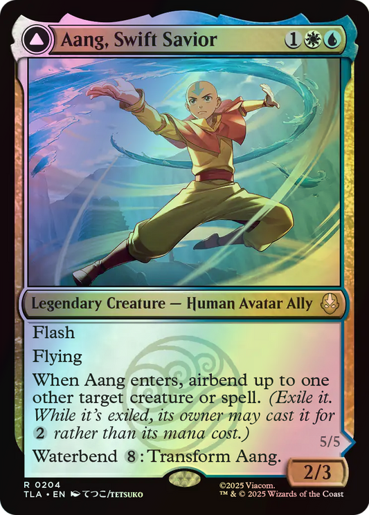 Aang, Swift Savior // Aang and La, Ocean's Fury (TLA) #204 [EN/F] s/o