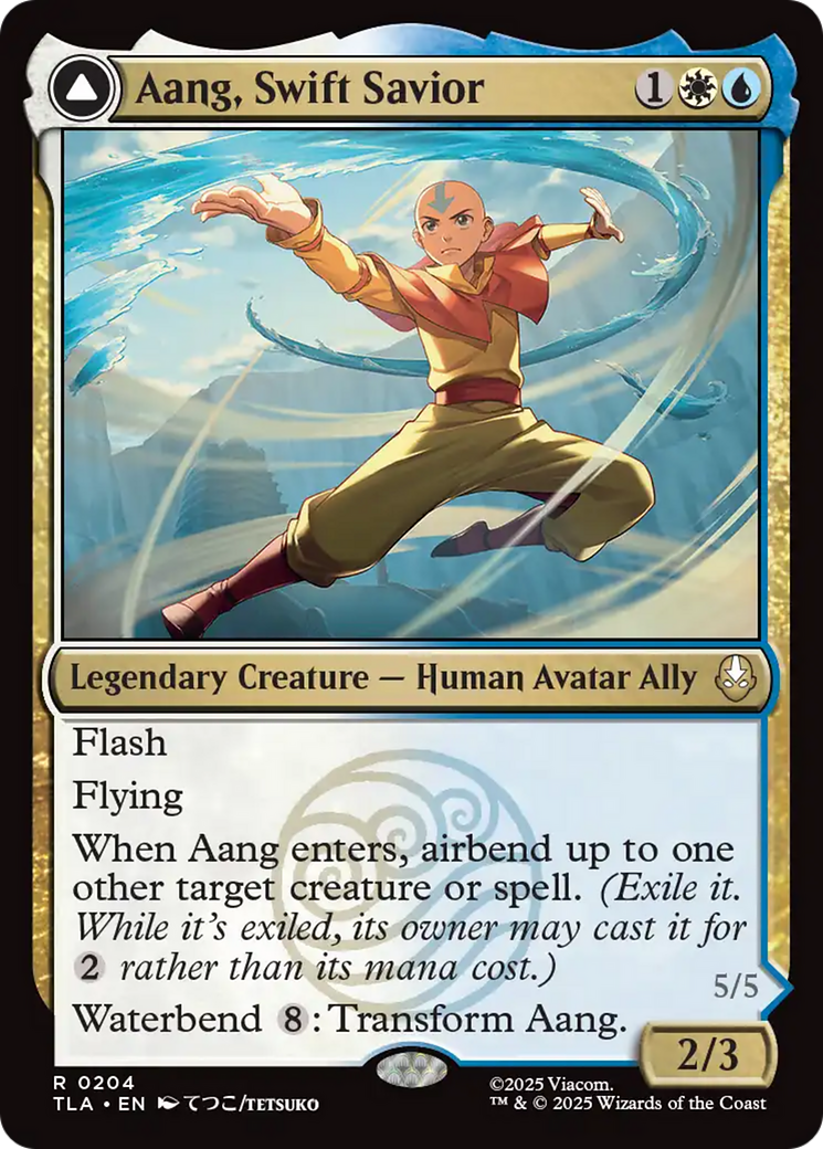 Aang, Swift Savior // Aang and La, Ocean's Fury (TLA) #204 [EN/N] s/o