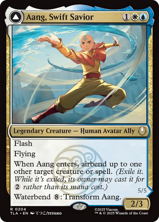 Aang, Swift Savior // Aang and La, Ocean's Fury (TLA) #204 [EN/N] s/o