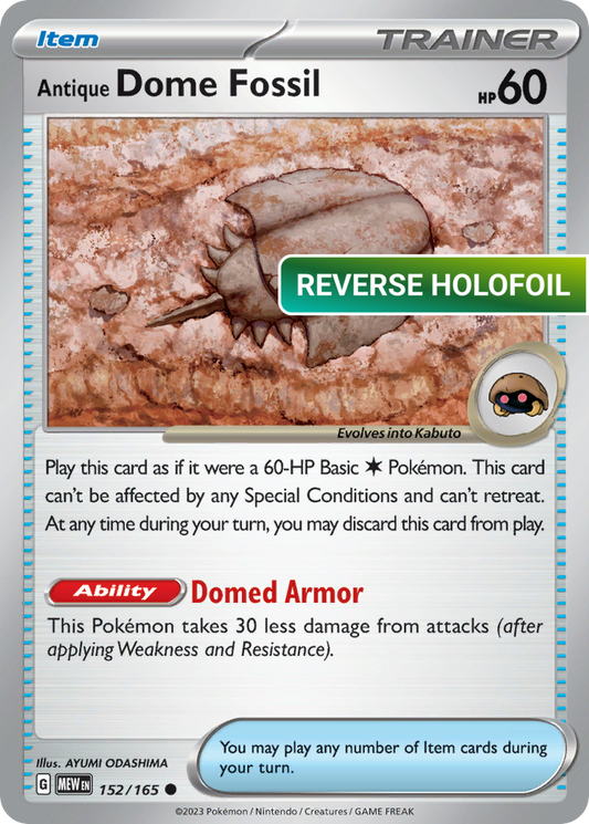 Antique Dome Fossil (MEW) #152 [EN/R] s/o