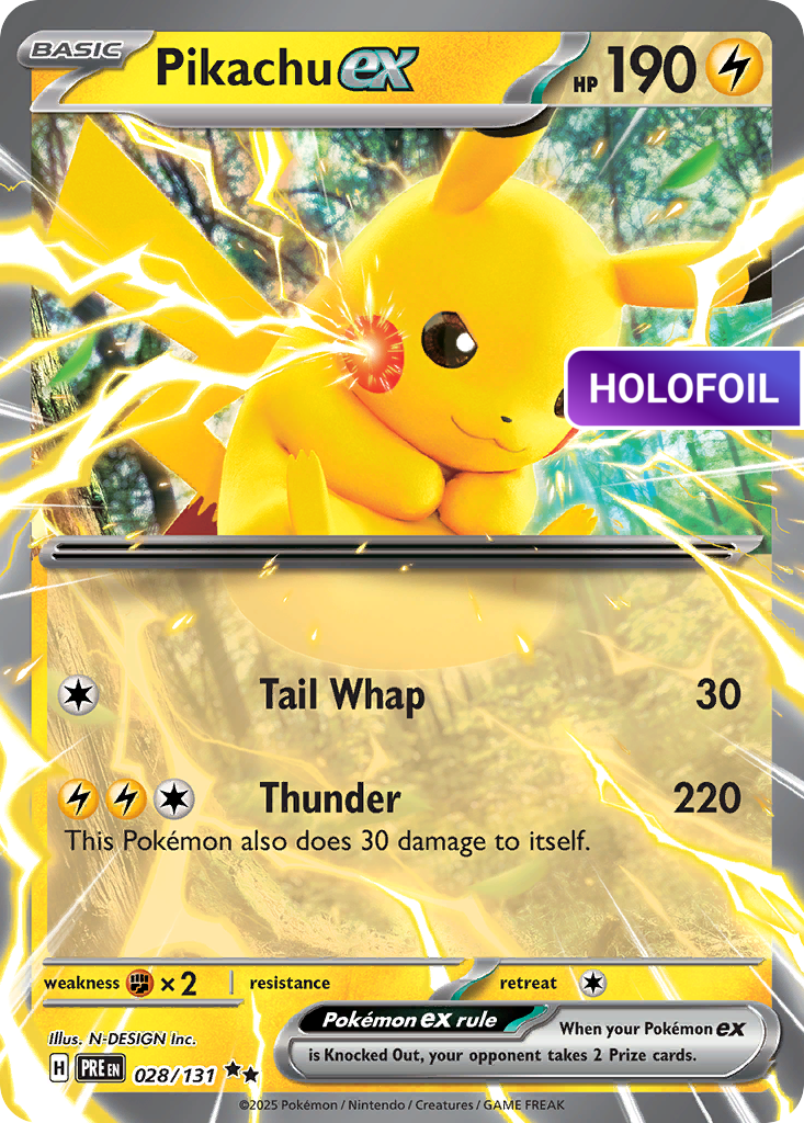 Pikachu ex (PRE) #28 [EN/H]