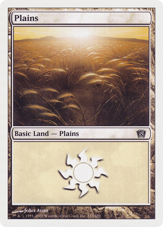Plains (8ED) #333 [EN/N] s/o