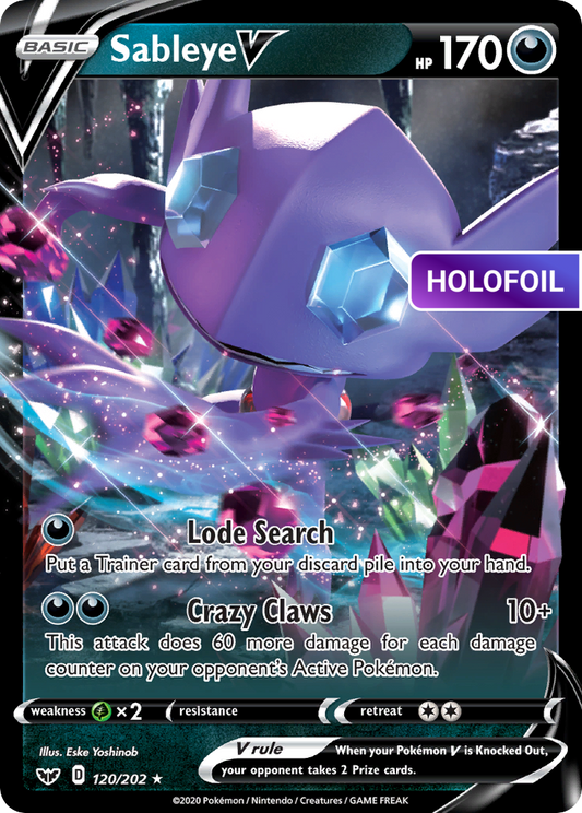 Sableye V (SSH) #120 [EN/H] s/o