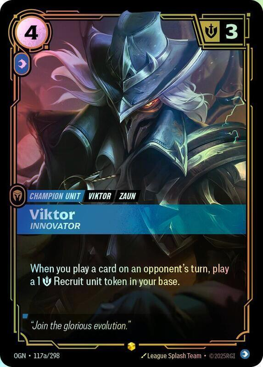 Viktor - Innovator (Alternate Art) (OGN) #117a [EN/F] s/o