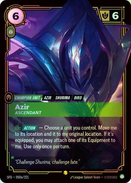 Azir - Ascendant (Alternate Art) (SFD) #050a [EN/F] s/o