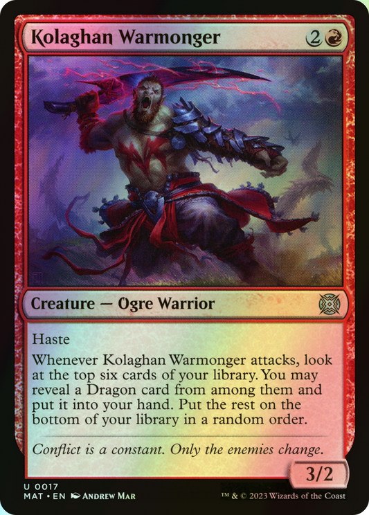 Kolaghan Warmonger (MAT) #17 [EN/F]