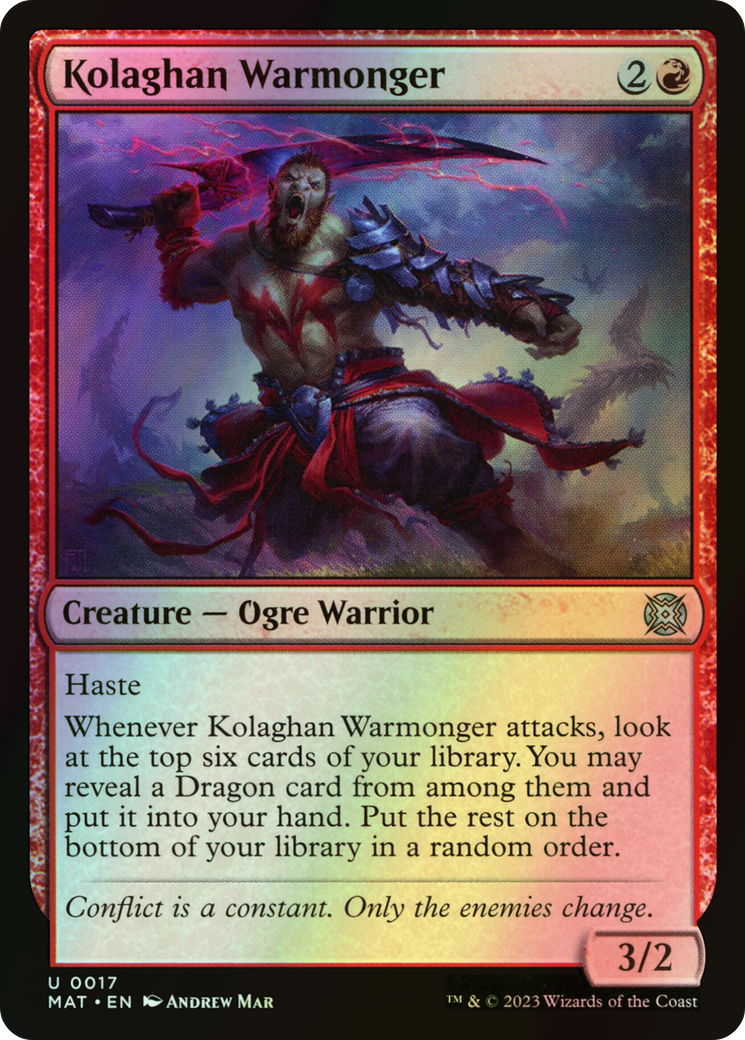 Kolaghan Warmonger (MAT) #17 [EN/F]