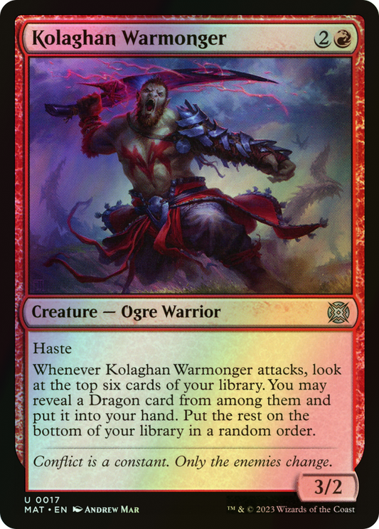 Kolaghan Warmonger (MAT) #17 [EN/F]