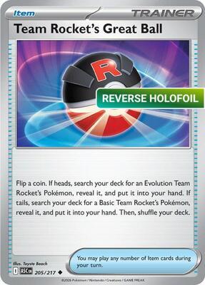 Team Rocket's Great Ball (ASC) #205 [EN/R]
