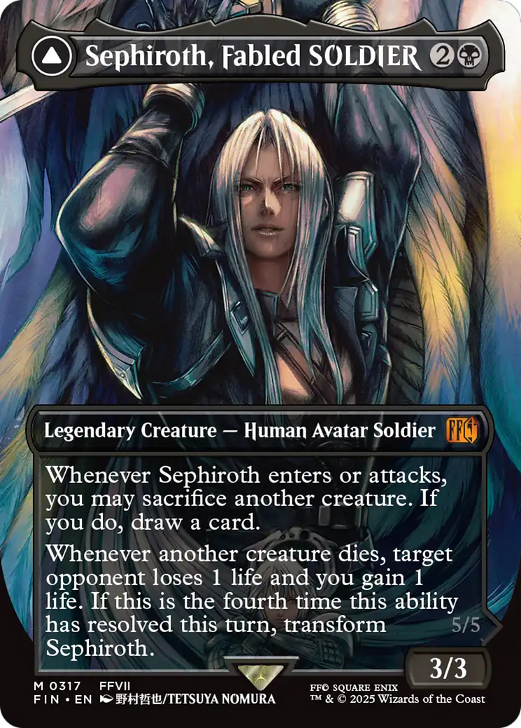 Sephiroth, Fabled SOLDIER // Sephiroth, One-Winged Angel (FIN) #317 [EN/N] s/o