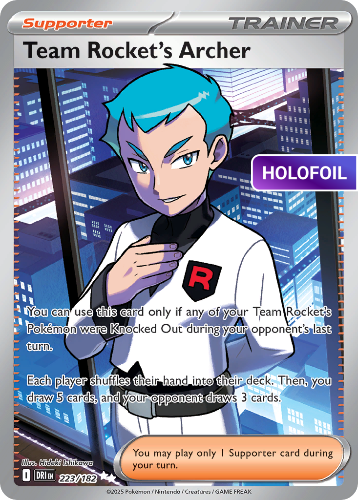 Team Rocket's Archer - 223/182 (DRI) #223 [EN/H] s/o