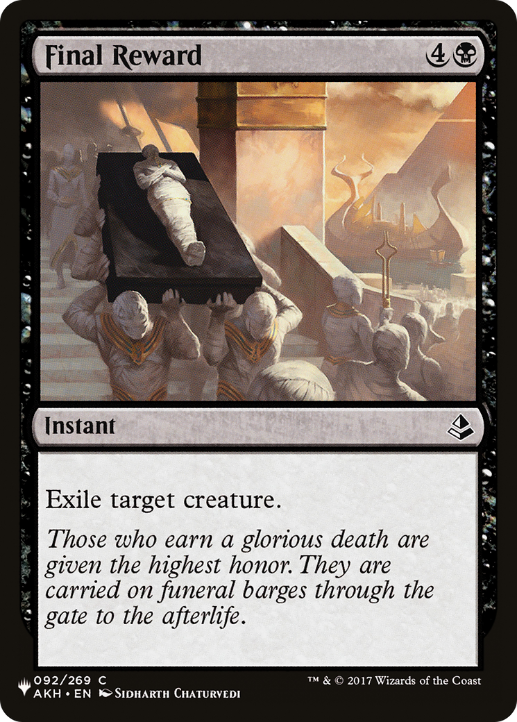 Final Reward (PLST) #AKH-92 [EN/N]