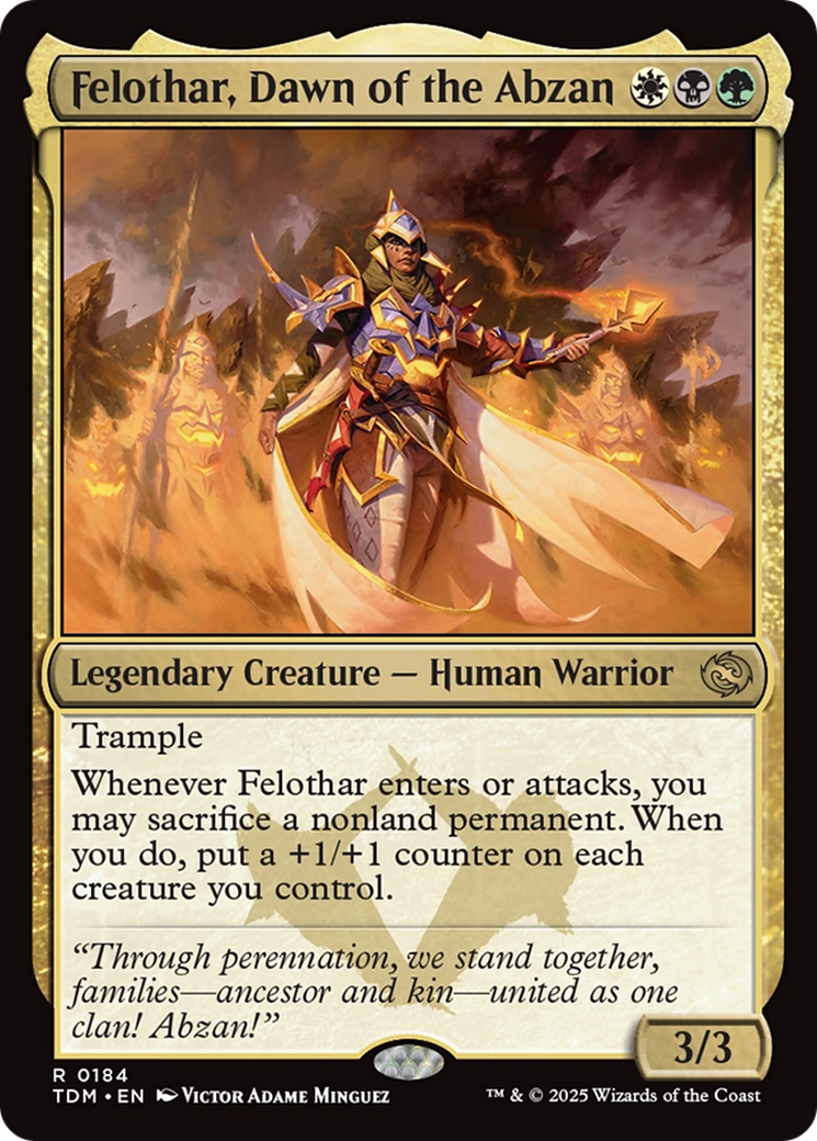 Felothar, Dawn of the Abzan (TDM) #184 [EN/N] s/o