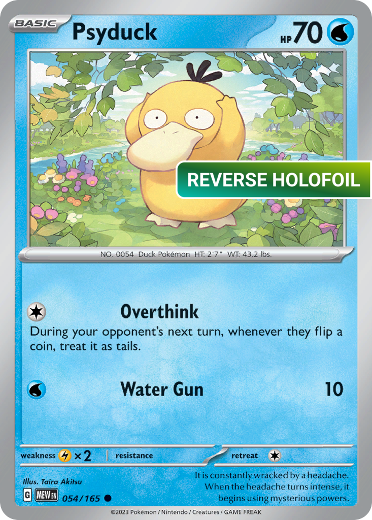 Psyduck - 054/165 (MEW) #054 [EN/R] s/o
