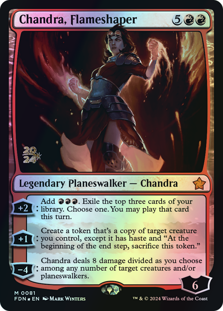 Chandra, Flameshaper (PFDN) #81s [EN/F] s/o