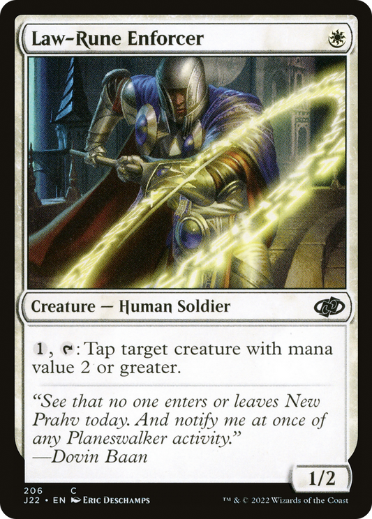 Law-Rune Enforcer (J22) #206 [EN/N] s/o