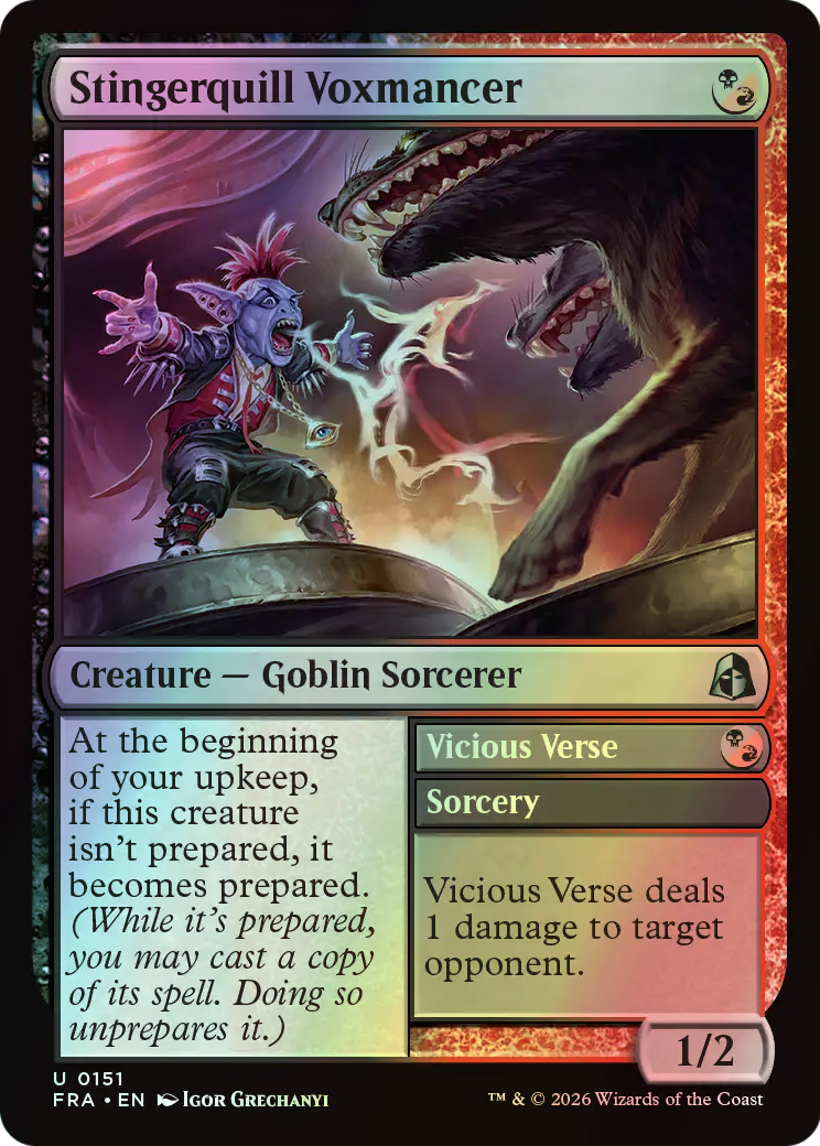 Stingerquill Voxmancer // Vicious Verse (FRA) #151 [EN/F]