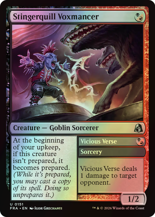 Stingerquill Voxmancer // Vicious Verse (FRA) #151 [EN/F]