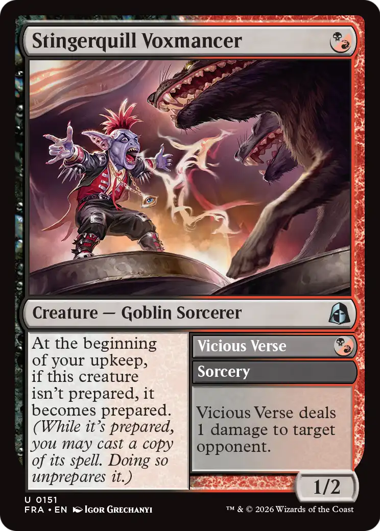 Stingerquill Voxmancer // Vicious Verse (FRA) #151 [EN/N]