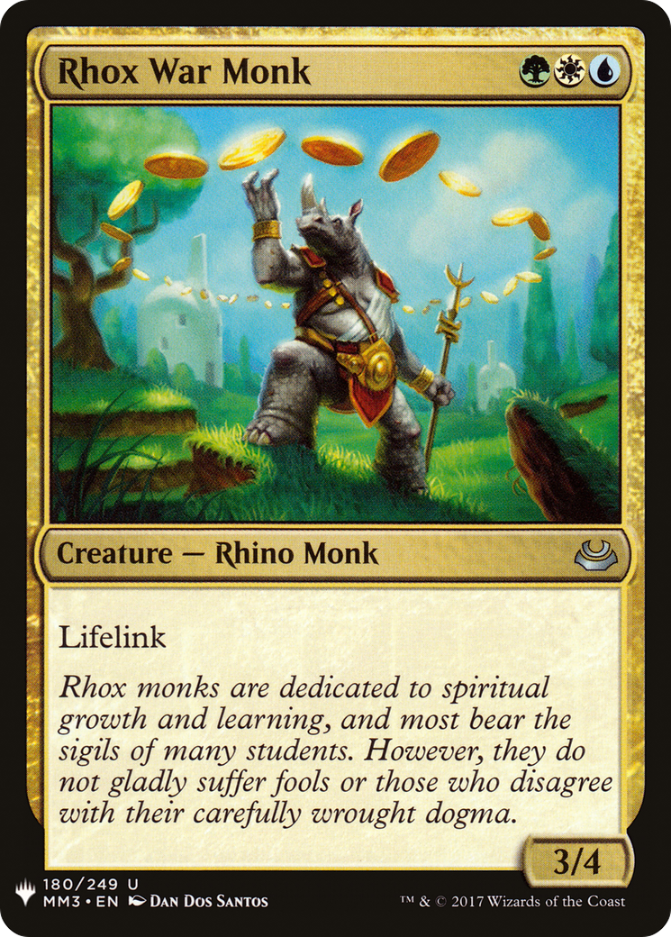 Rhox War Monk (PLST) #MM3-180 [EN/N]