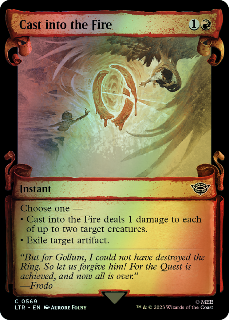 Cast into the Fire - Silver Foil (LTR) #569 [EN/F] s/o