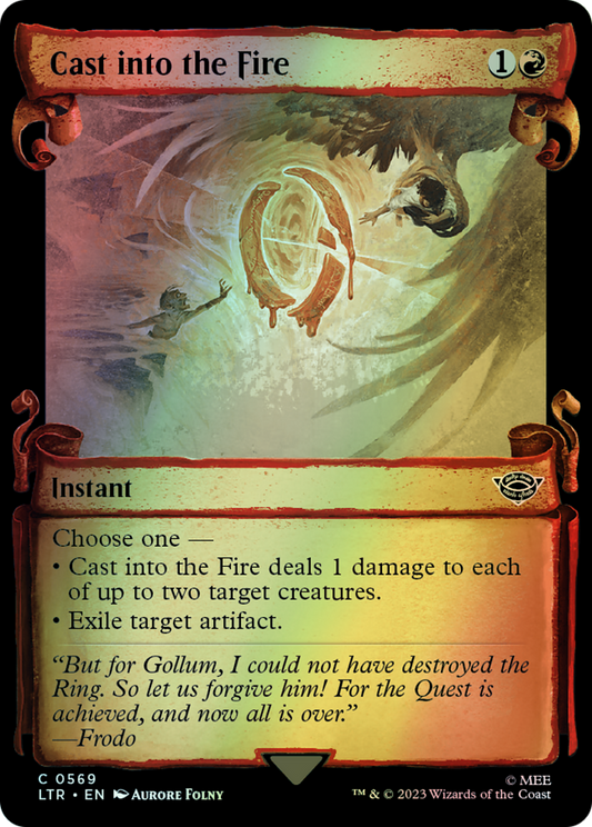 Cast into the Fire - Silver Foil (LTR) #569 [EN/F] s/o