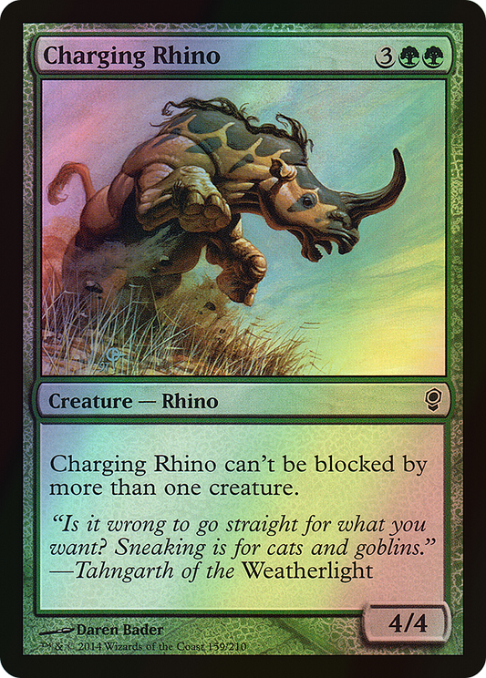 Charging Rhino (CNS) #159 [EN/F] s/o
