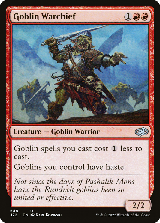 Goblin Warchief (J22) #548 [EN/N] s/o