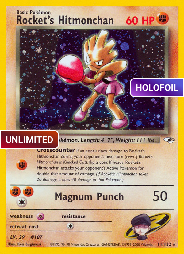 Rocket's Hitmonchan (G1) #011 [EN/UH]