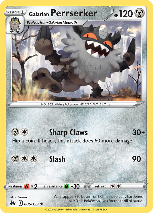 Galarian Perrserker (CRZ) #085 [EN/N] s/o