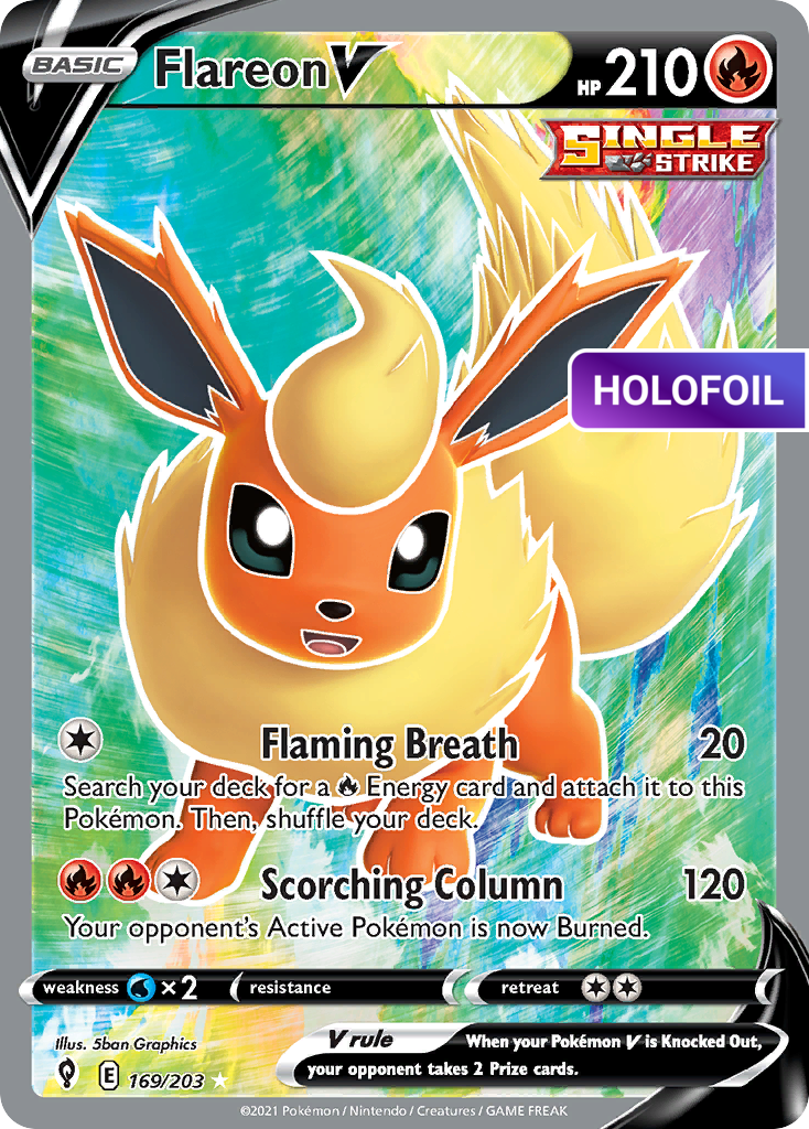Flareon V (Full Art) (EVS) #169 [EN/H] s/o