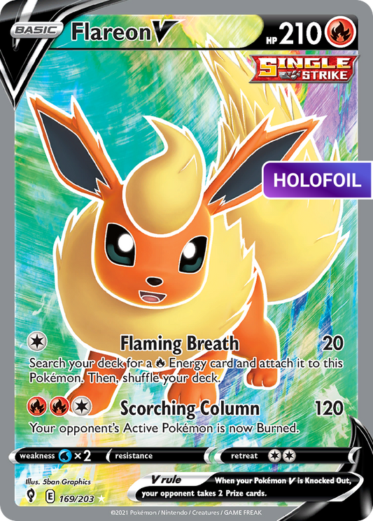 Flareon V (Full Art) (EVS) #169 [EN/H] s/o