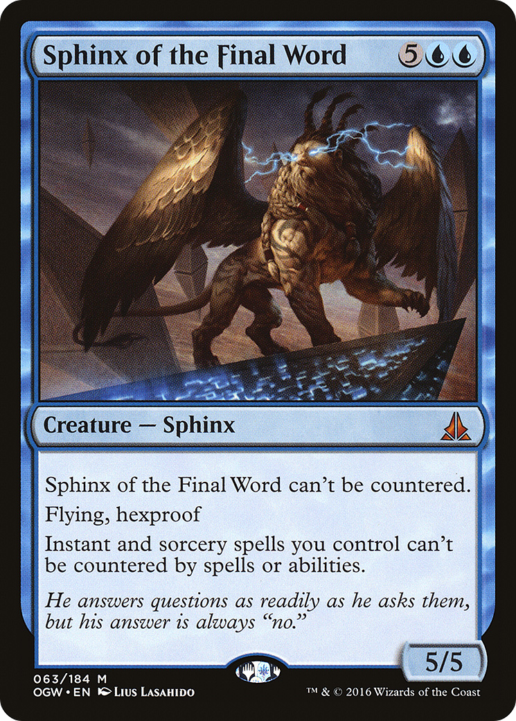 Sphinx of the Final Word (OGW) #63 [EN/N]