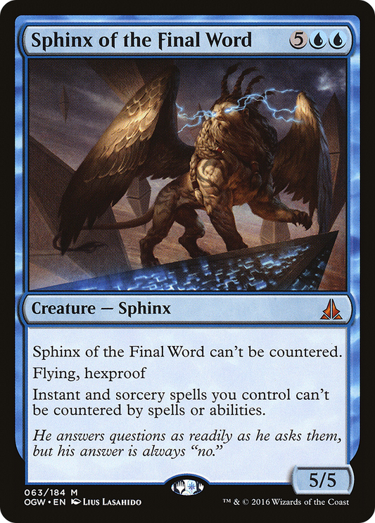 Sphinx of the Final Word (OGW) #63 [EN/N]