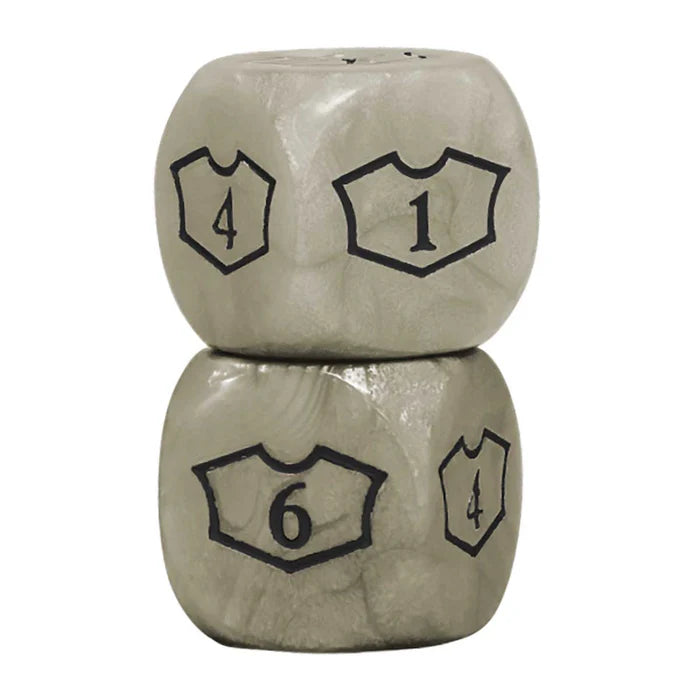ULTRA PRO: 4 D6 Dice Set WHITE