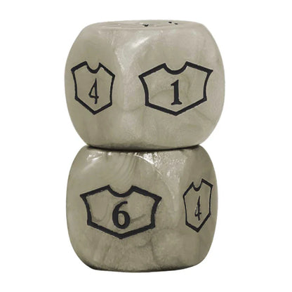 ULTRA PRO: 4 D6 Dice Set WHITE