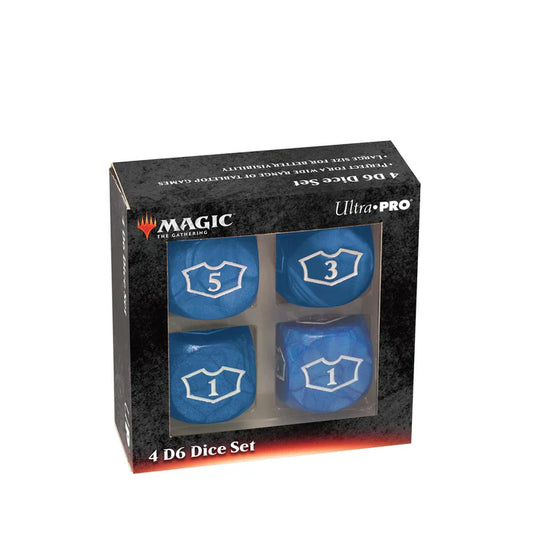 ULTRA PRO: 4 D6 Dice Set BLUE