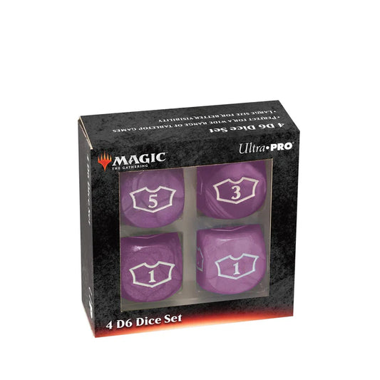 ULTRA PRO: 4 D6 Dice Set  PURPLE