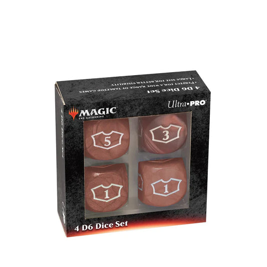 ULTRA PRO: 4 D6 Dice Set RED