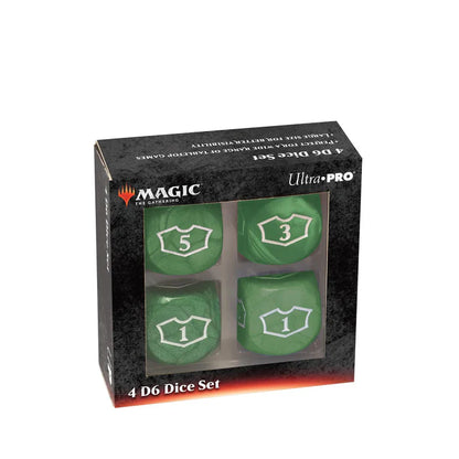 ULTRA PRO: 4 D6 Dice Set  GREEN