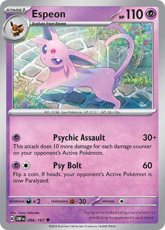 Espeon (OBF) #086 [EN/N] s/o