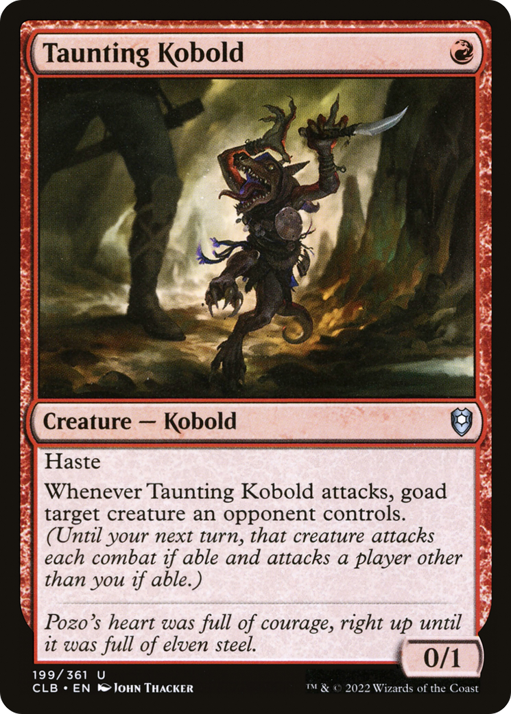 Taunting Kobold (CLB) #199 [EN/N] s/o