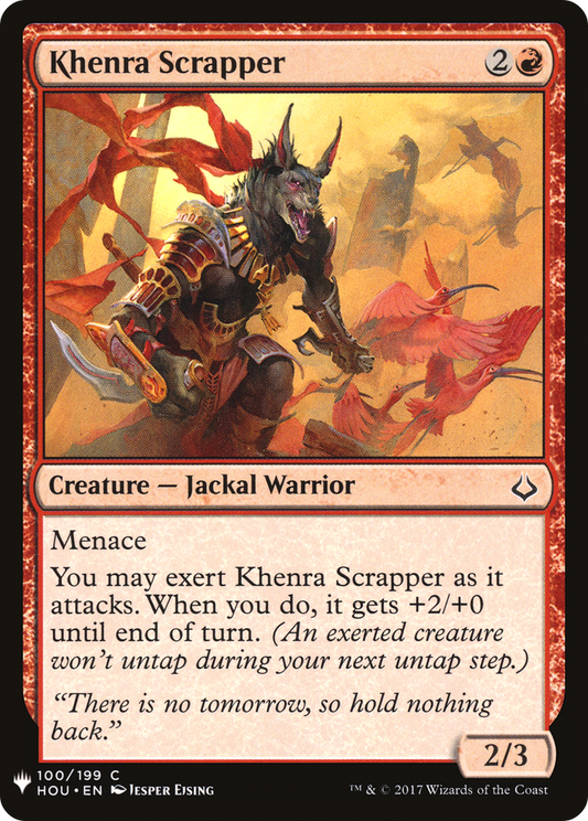 Khenra Scrapper (PLST) #HOU-100 [EN/N]