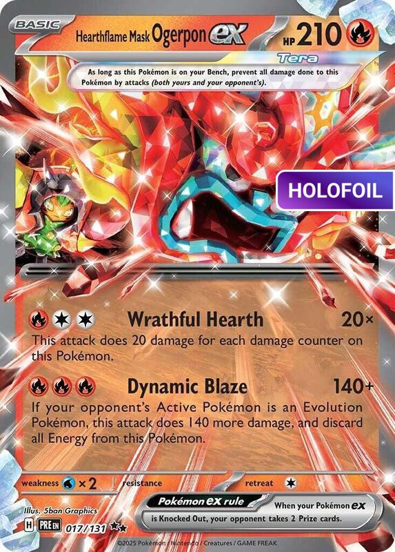 Hearthflame Mask Ogerpon ex - 017/131 (PRE) #017 [EN/H]